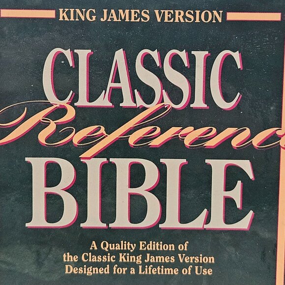 Zondervan Classic Reference Bible King James Version KJV Burgundy Leather Boxed - Picture 2 of 12